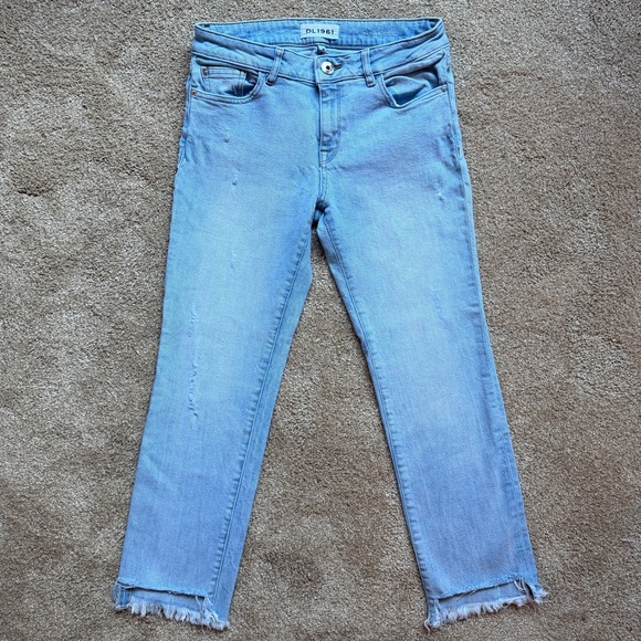 DL1961 Mara Instasculpt Straight Ankle Jeans | Size 28 | Light Wash - Picture 2 of 14